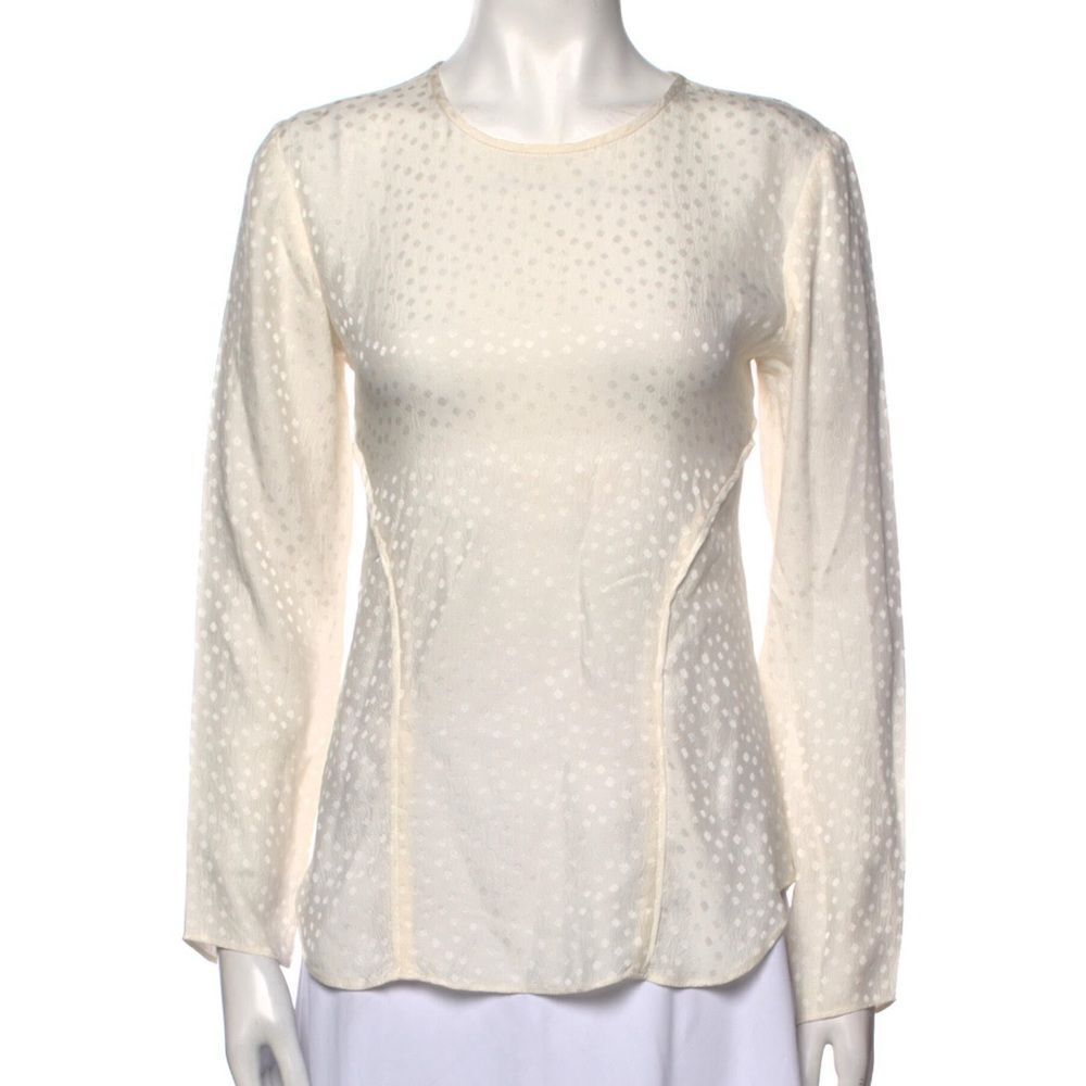 VERONICA BEARD Silk Crew Neck Blouse